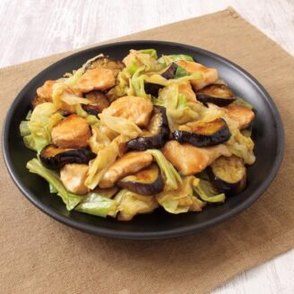 鶏肉とキャベツの甘辛炒め