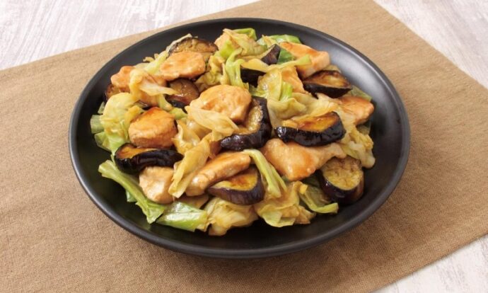 鶏肉とキャベツの甘辛炒め