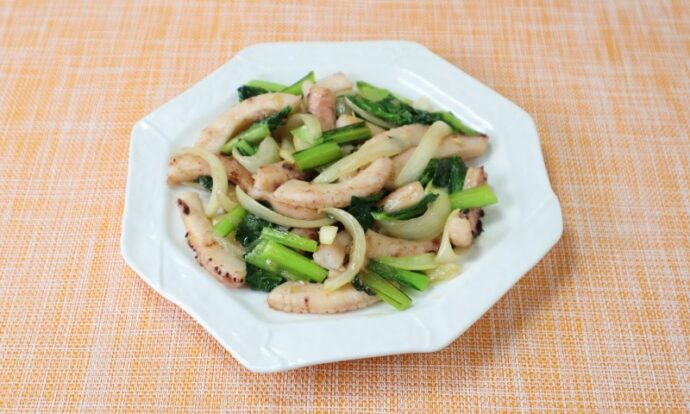 小松菜といかの中華炒め