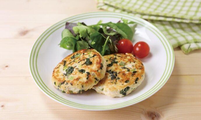 小松菜たっぷり豆腐ヘルシーバーグ