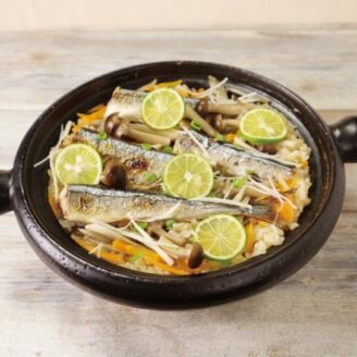 新ショウガとさんまの炊き込みご飯