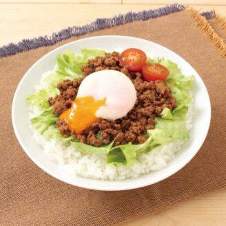 肉みそレタス丼 温たまのせ