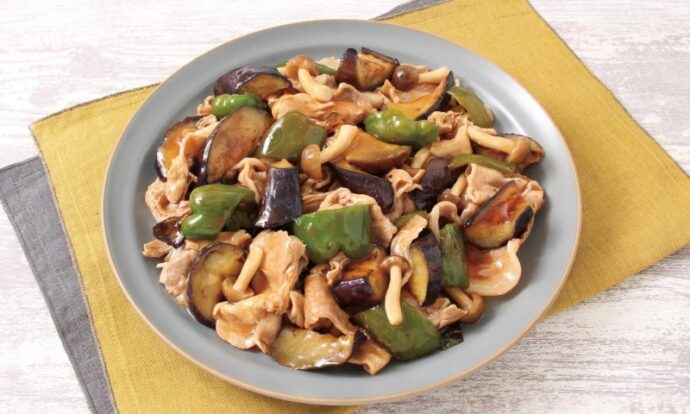 薄切り肉で簡単!夏野菜の酢豚