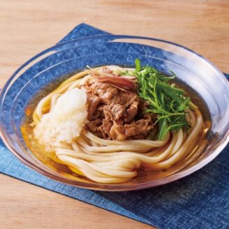 だしを利かせた！冷たい肉うどん