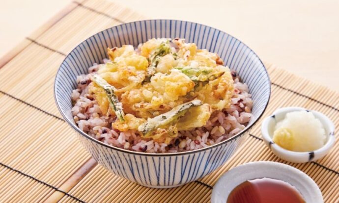 夏野菜かき揚げ夏越ごはん