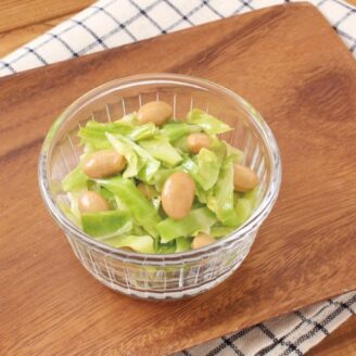 キャベツと大豆のコールスローサラダ