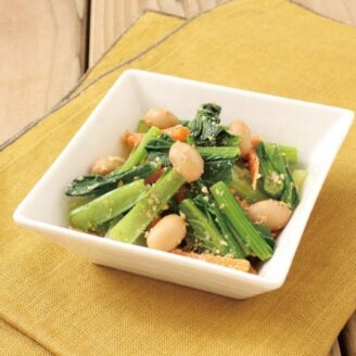 大豆と野菜のごまあえ