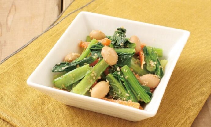 大豆と野菜のごまあえ