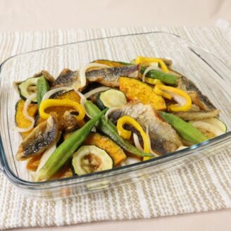 あじの夏野菜マリネ