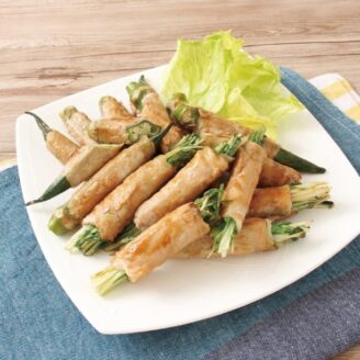 夏のさっぱり野菜の肉巻き