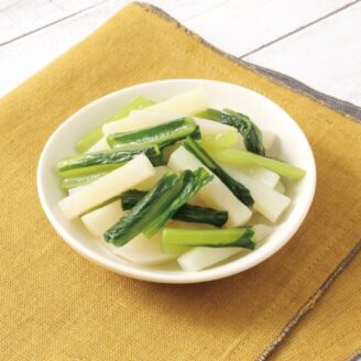 じゃがいもと小松菜のさっと炒め