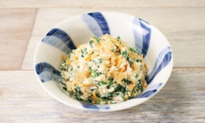 号春菊と明太白和え