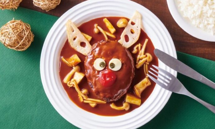 トナカイの煮込みハンバーグ